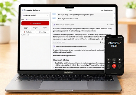 AI phone interview assistant